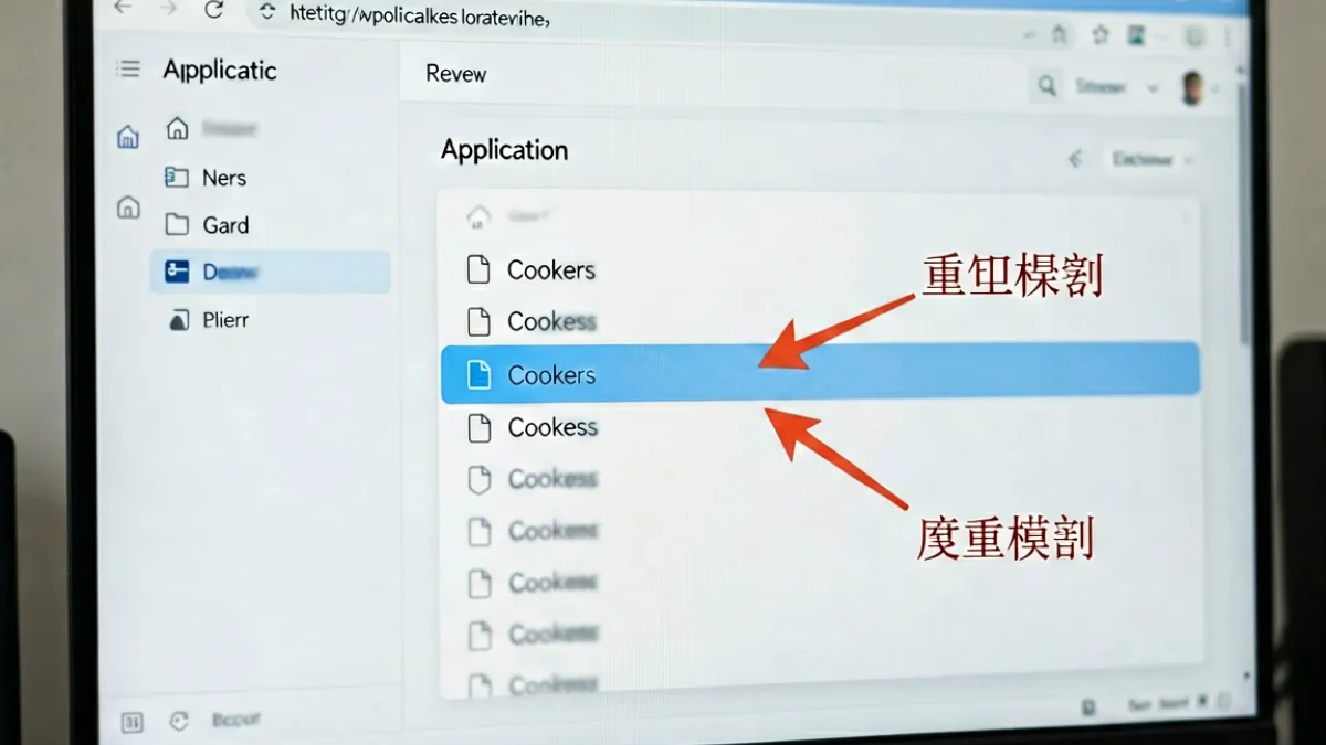 浏览器开发者工具界面展示Cookie失效导致海角社区在线网址进入登录掉线的技术原理图解
